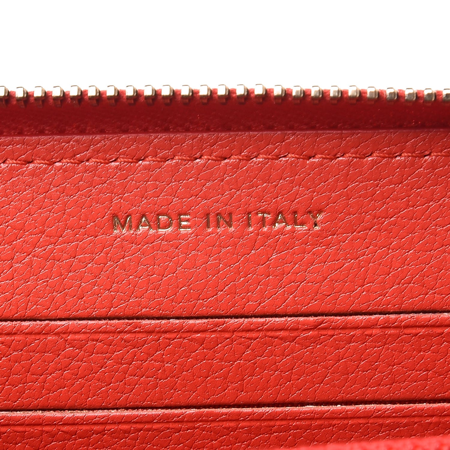 Chanel Shiny Goatskin Diagonal Quilted Small Zip Around Wallet Red 7 of 11