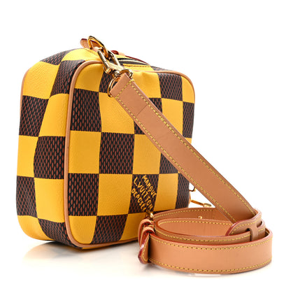 Louis Vuitton Damier Pop Chess Messenger Jaune Mat 3 of 12