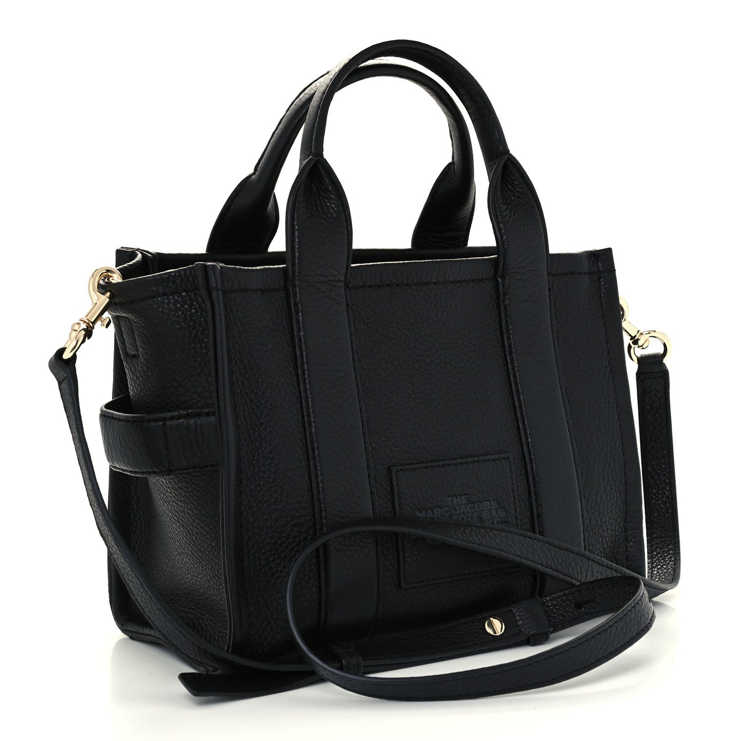 Grained Calfskin Small The Tote Bag Black
