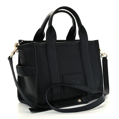 Marc Jacobs Grained Calfskin Small The Tote Bag Black 2 of 11