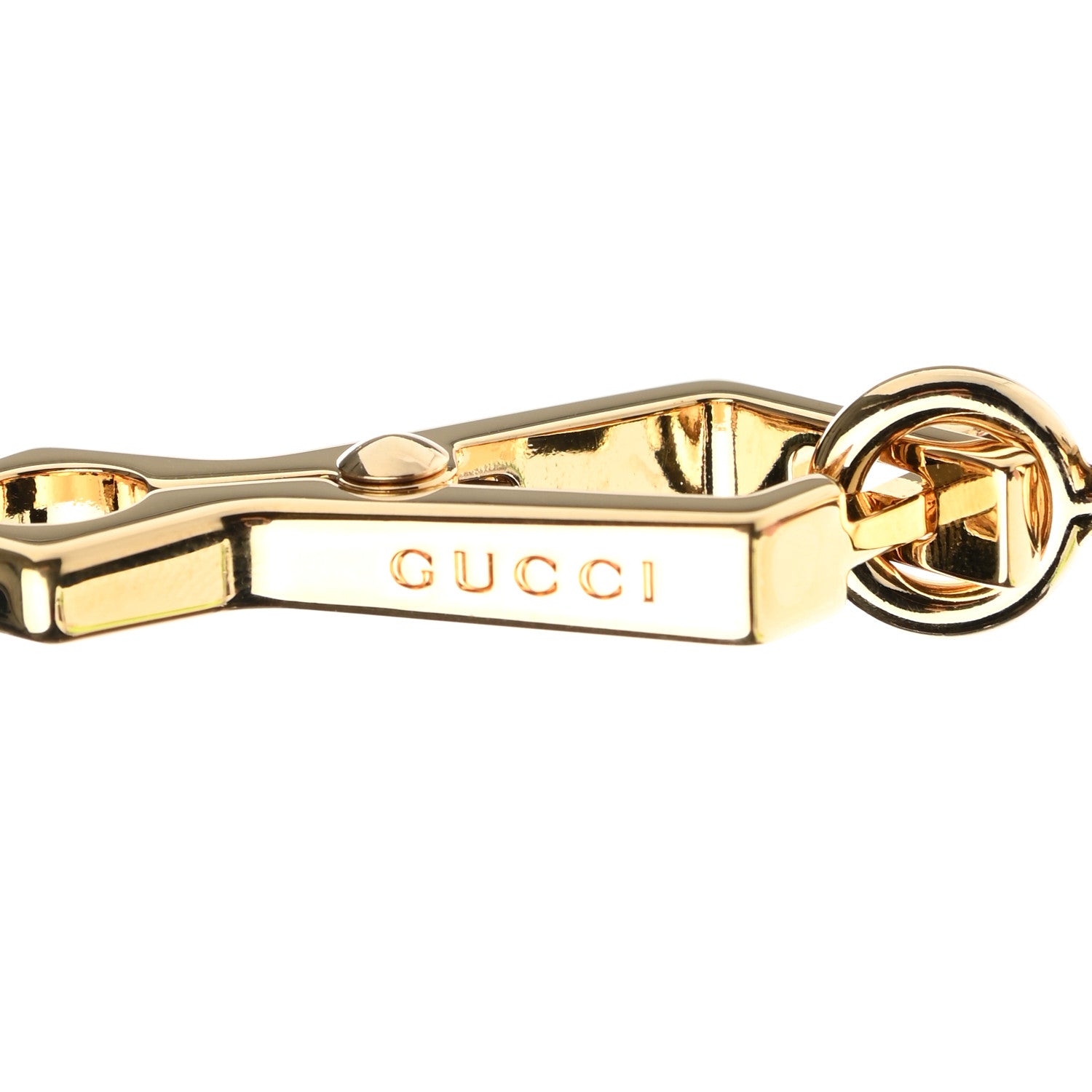 Gucci Calfskin 25mm Shoulder Strap Extender Brown 3 of 4