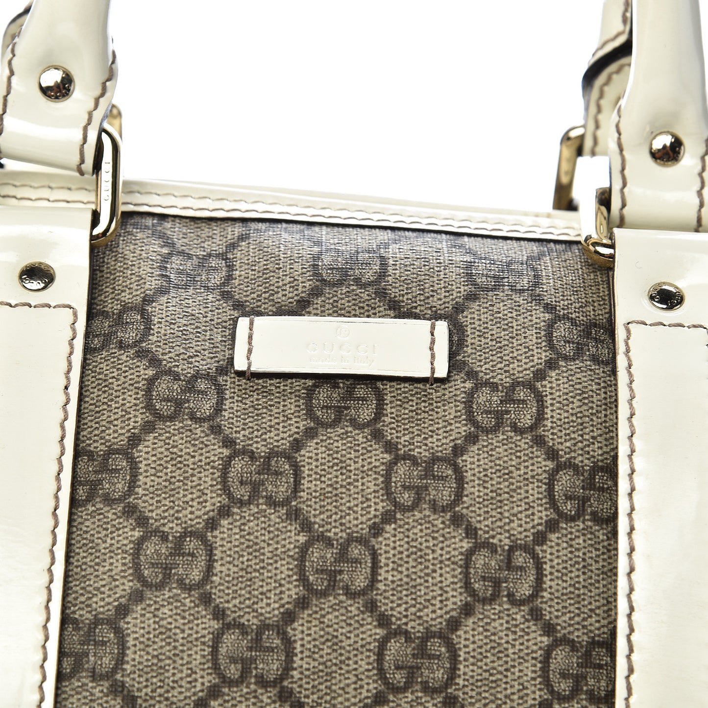 GG Plus Monogram Medium Joy Boston Off White
