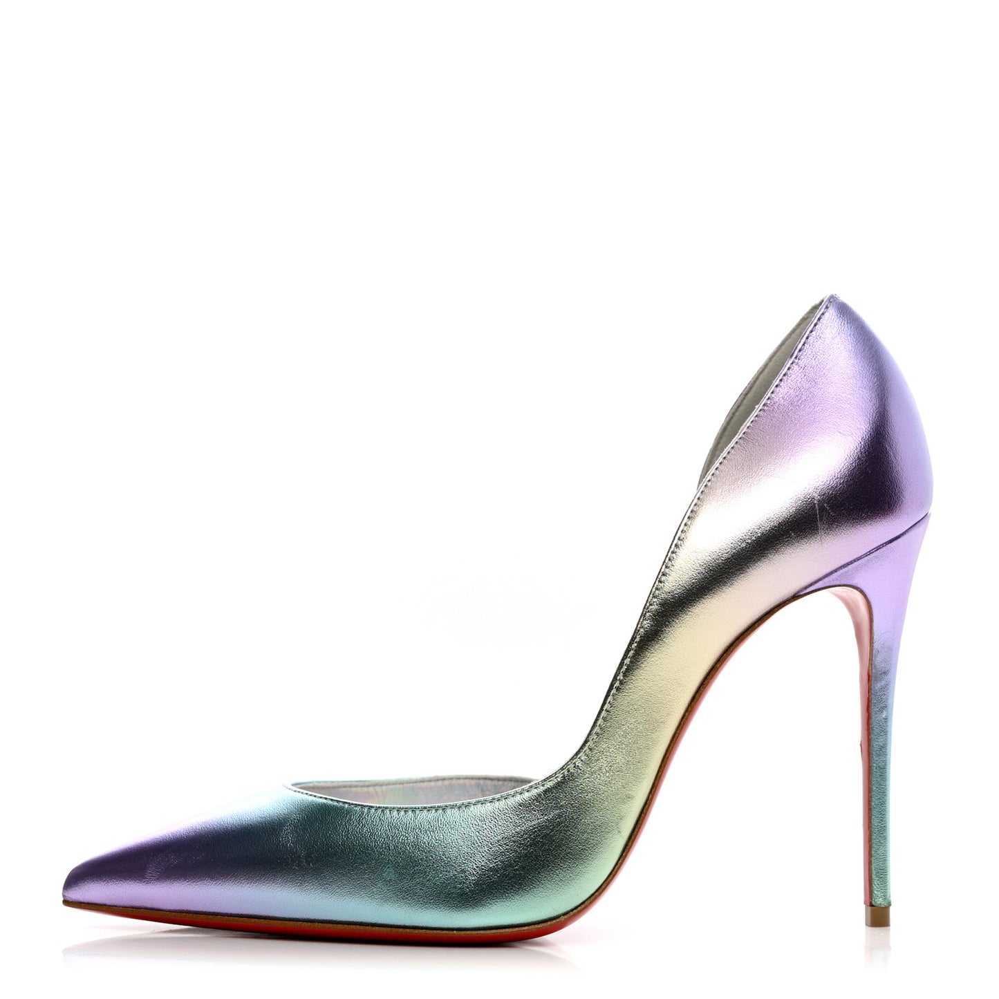 Iridescent Nappa Lam Licorne Iriza 100 Pumps 38 Multicolor