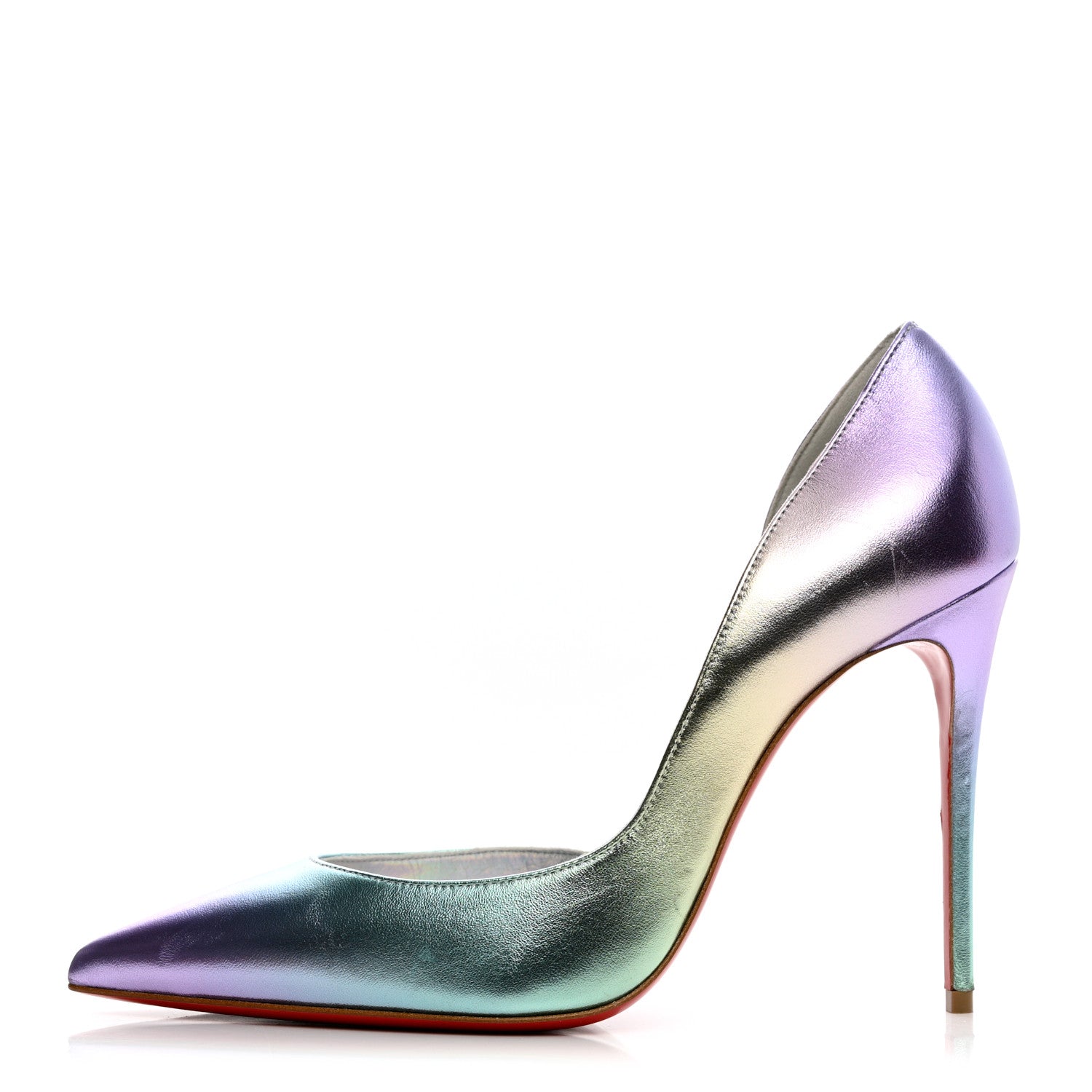 Christian Louboutin Iridescent Nappa Lam Licorne Iriza 100 Pumps 38 Multicolor 1 of 13