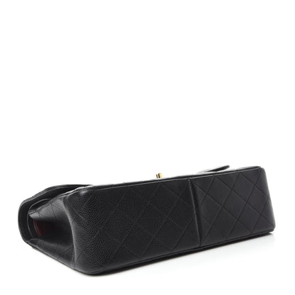 Chanel Caviar Quilted Jumbo Double Flap Black 5 of 13