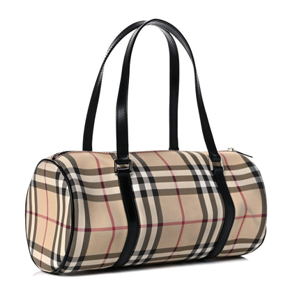 Burberry House Check Barrel Bag Black 2 of 20