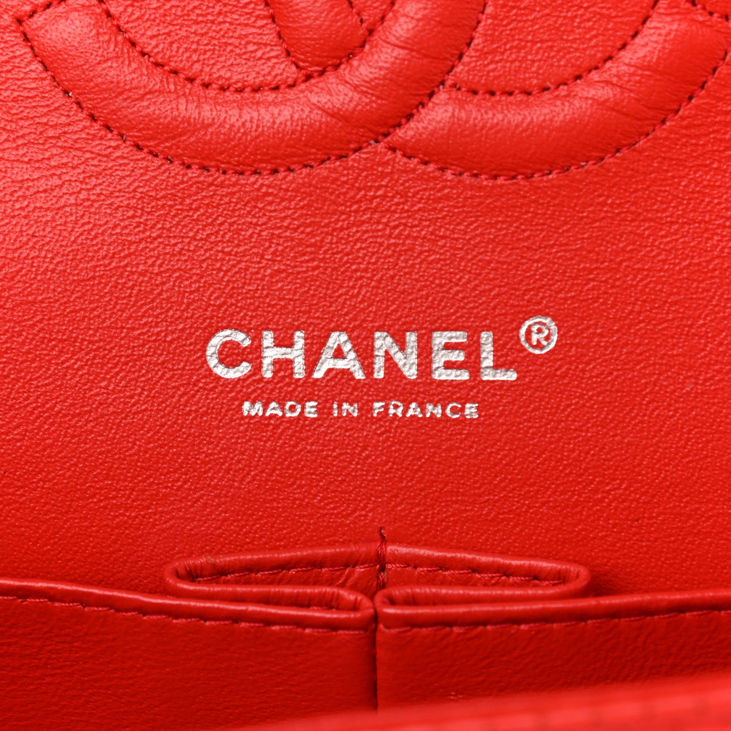 Chanel Lambskin Perforated Medium Double Flap Red 6 of 10