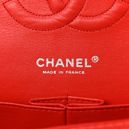 Chanel Lambskin Perforated Medium Double Flap Red 6 of 10