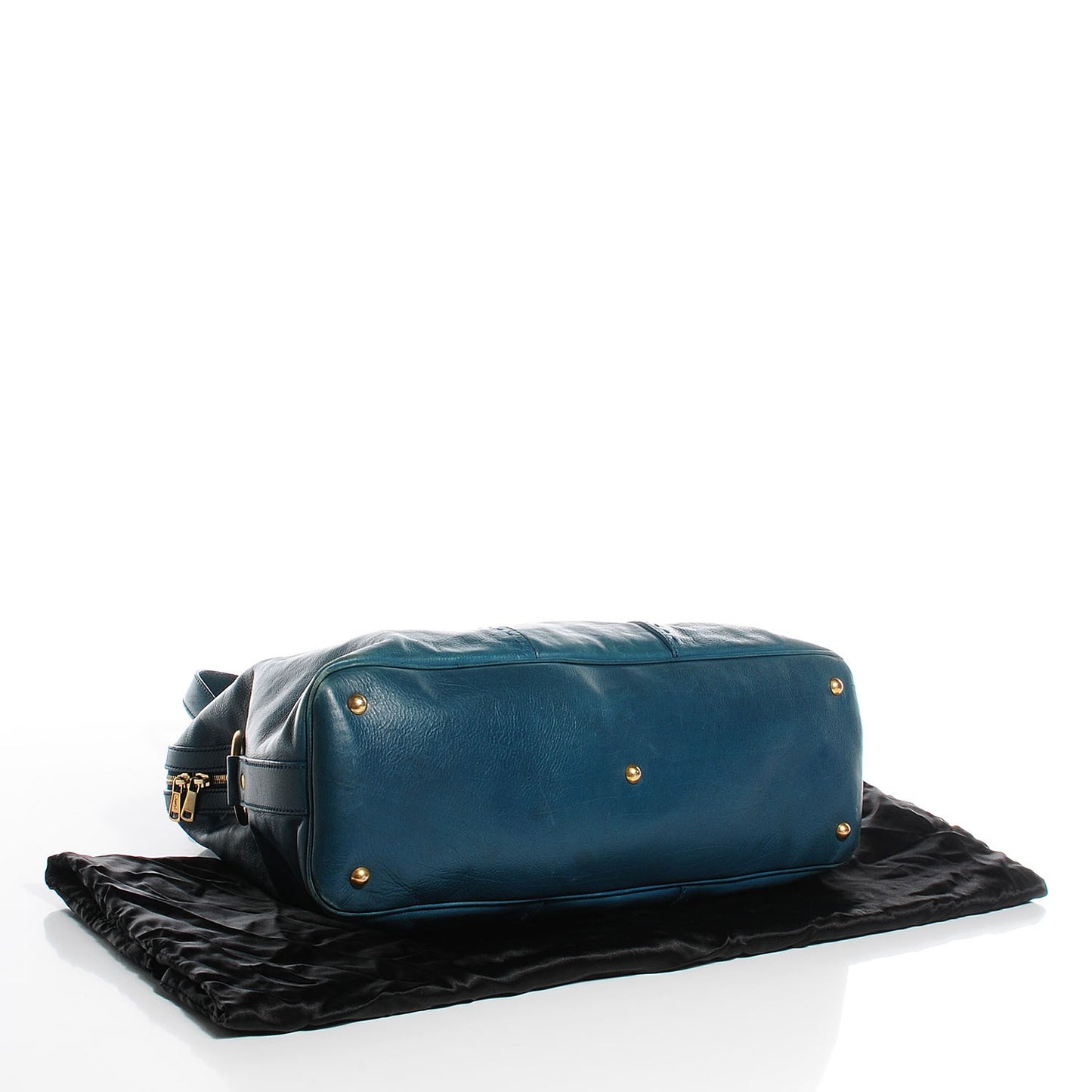 Calfskin Oversized Muse Turquoise
