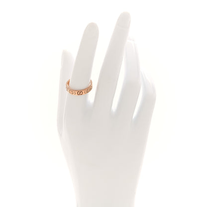 Gucci 18K Rose Gold Enamel 4mm Icon Blooms Band Ring 55 7.25 2 of 7