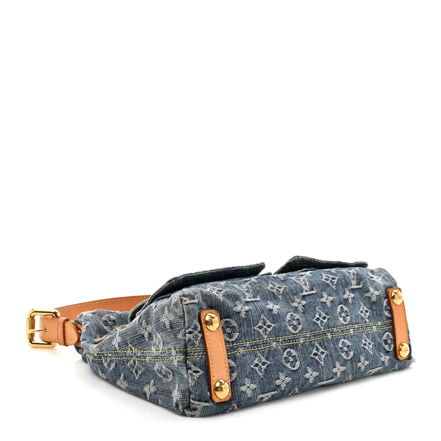 Louis Vuitton Monogram Denim Baggy PM Blue 4 of 11