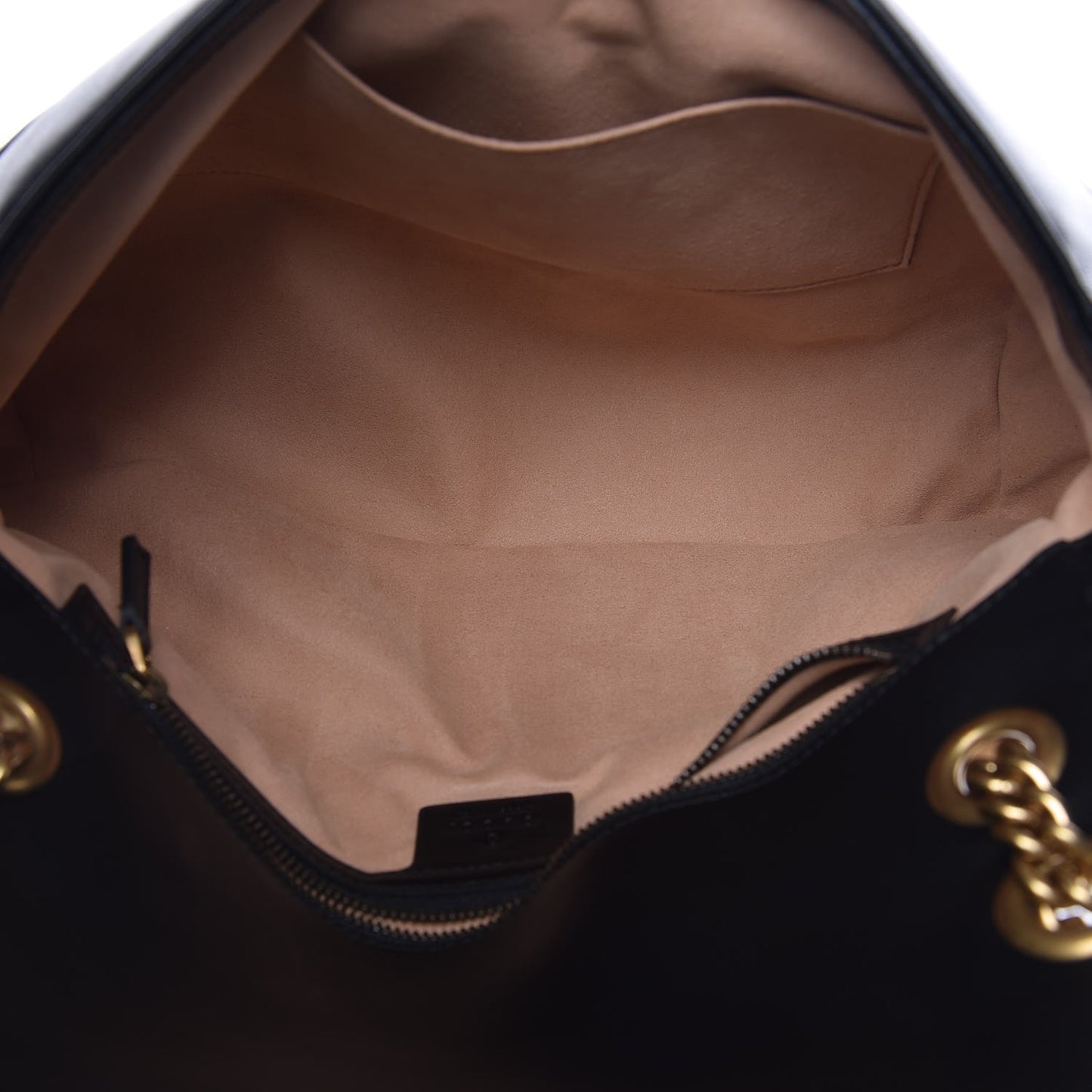 Calfskin Matelasse Medium GG Marmont Shoulder Bag Black