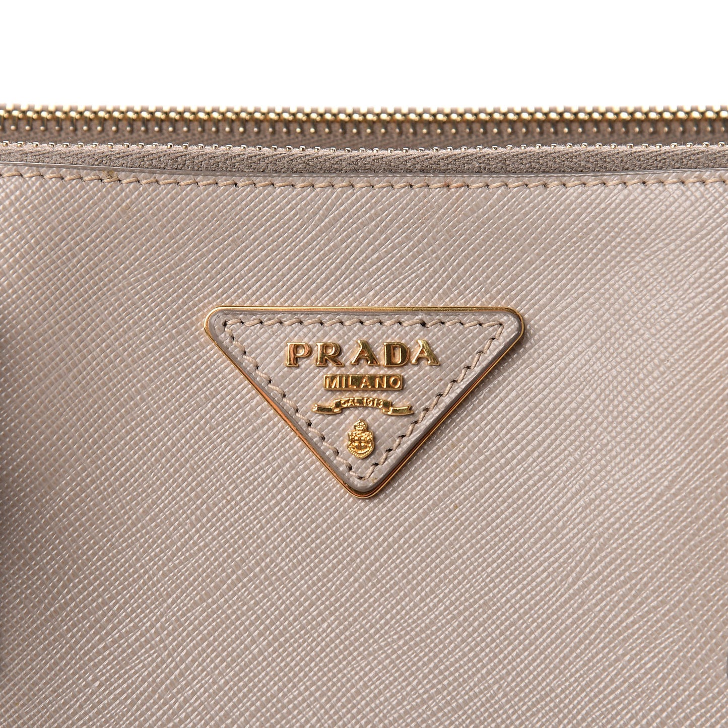 Saffiano Lux Extra Large Galleria Double Zip Tote Pomice