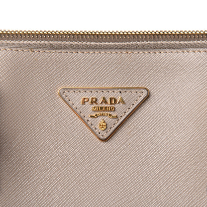 Prada Saffiano Lux Extra Large Galleria Double Zip Tote Pomice 10 of 10