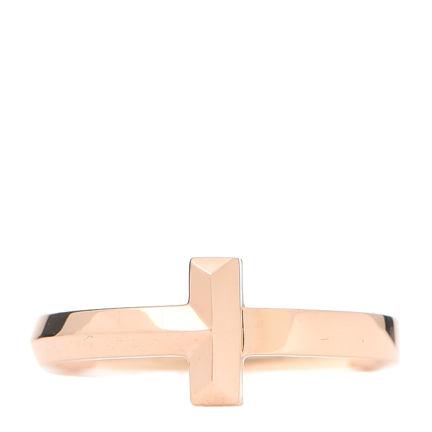 Tiffany 18K Rose Gold T T1 Ring 49 5 1 of 4