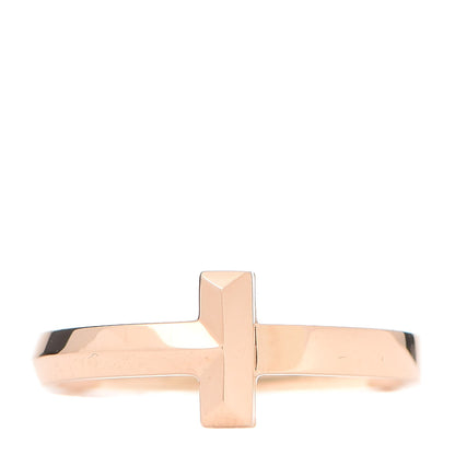 Tiffany 18K Rose Gold T T1 Ring 49 5 1 of 4