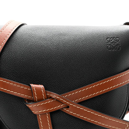 Loewe Grained Calfskin Small Gate Crossbody Bag Pecan Black 7 of 9