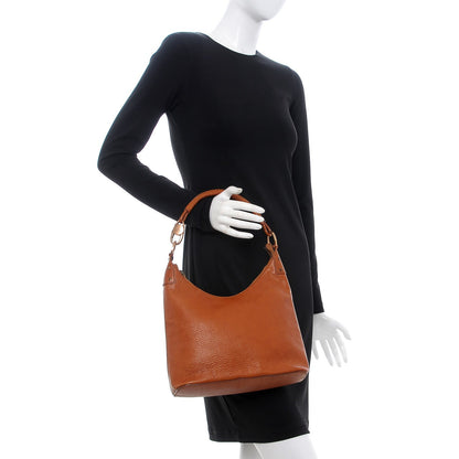 Gucci Pebbled Calfskin Hobo Brown 2 of 11