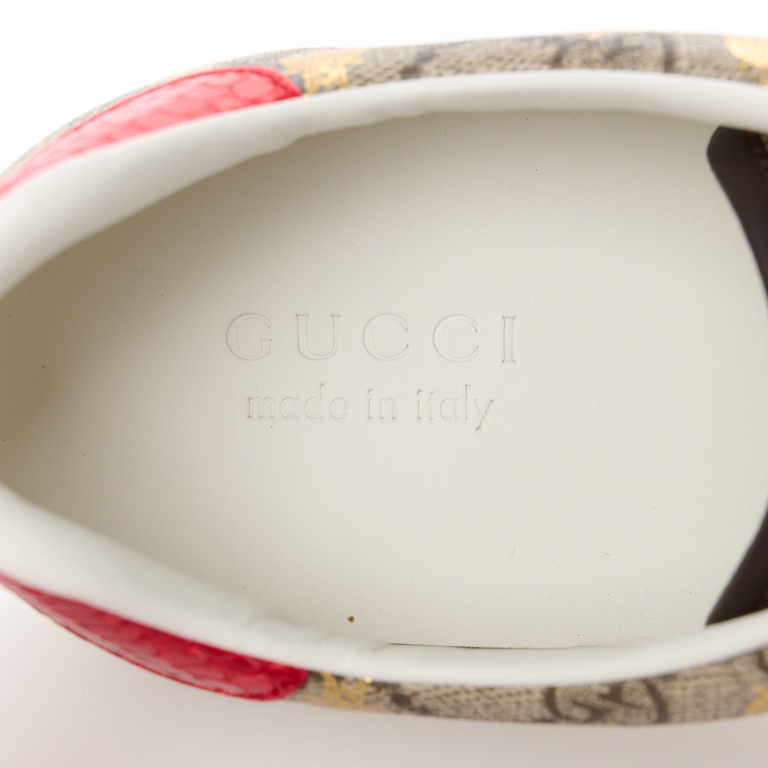 Gucci GG Supreme Monogram Ayers Mens Ace Bee Sneaker 10.5 8 of 10