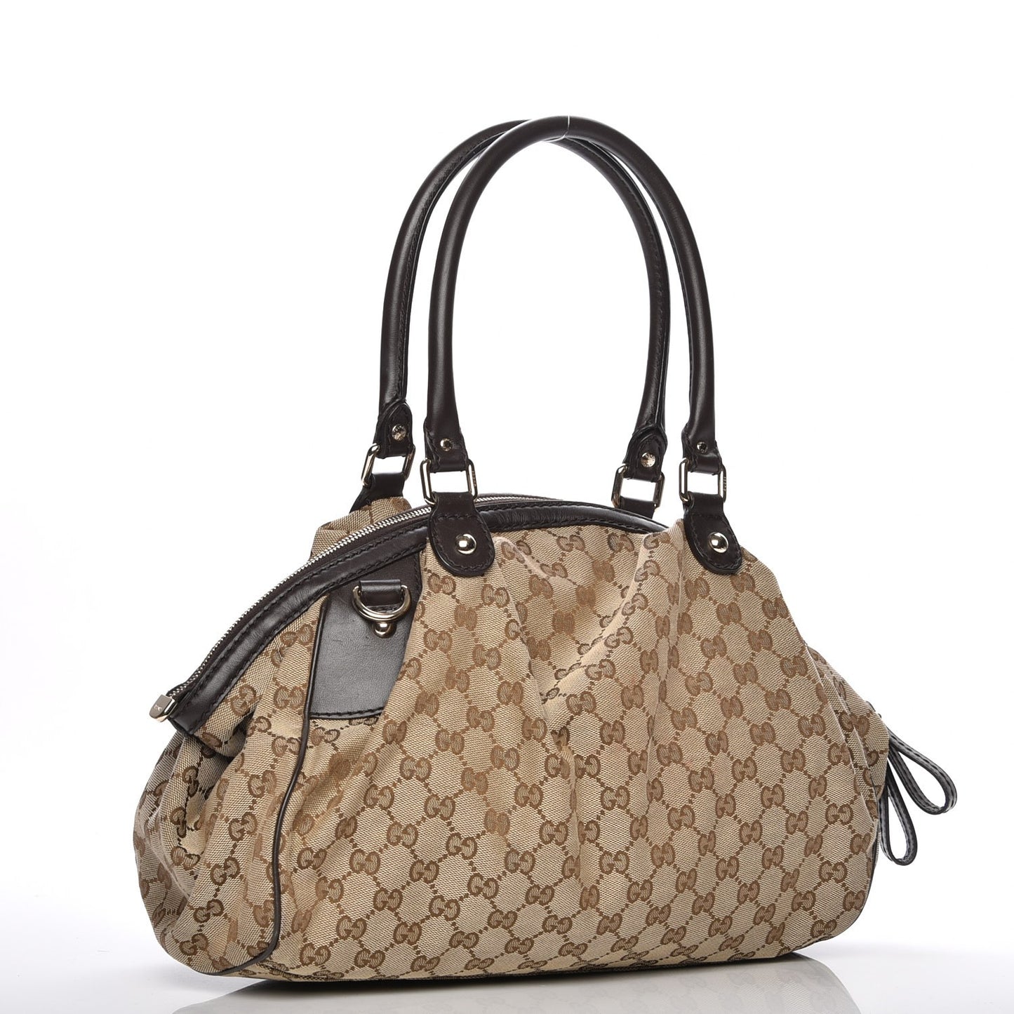 Monogram Medium Sukey Boston Bag Brown