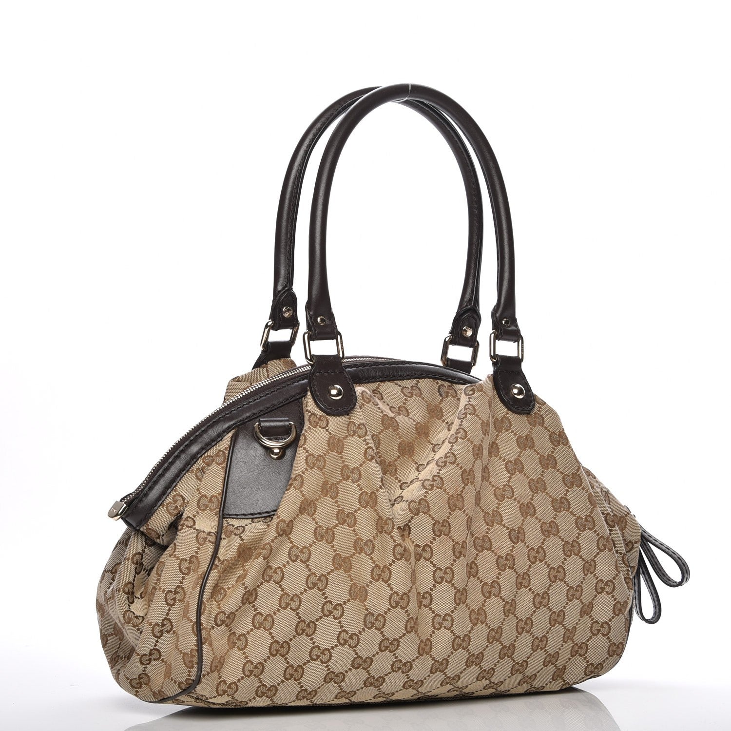 Gucci Monogram Medium Sukey Boston Bag Brown 3 of 7