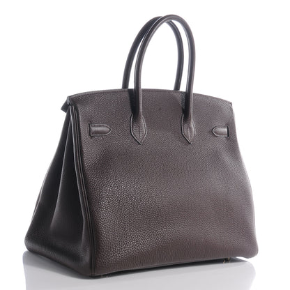 Hermes Togo Birkin 35 Chocolate 3 of 10