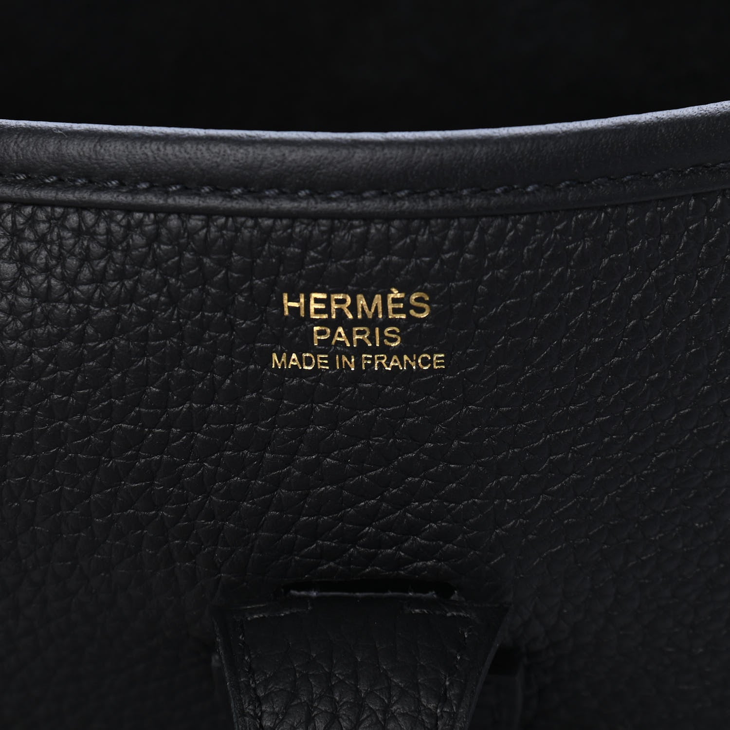 Hermes Taurillon Clemence Evelyne III PM Black 6 of 9