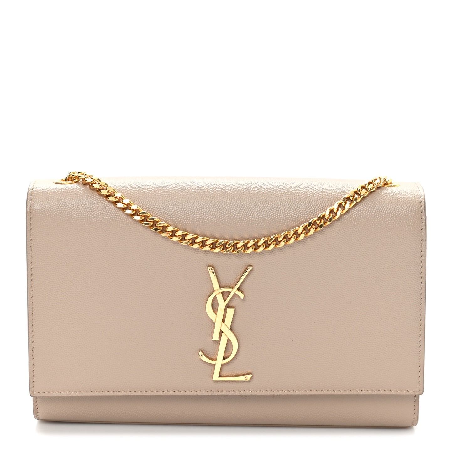 Grain De Poudre Medium Monogram Kate Satchel Dark Beige