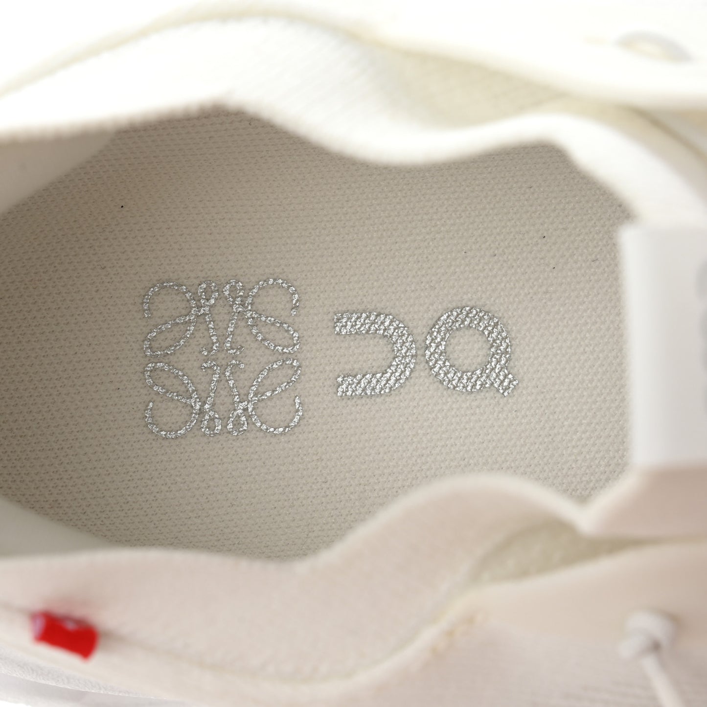 X ON Canvas Mesh Cloudtilt Sneakers 40 White