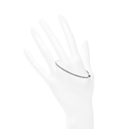 Tiffany 18K White Gold Diamond Metro Hinged Bangle S 2 of 5