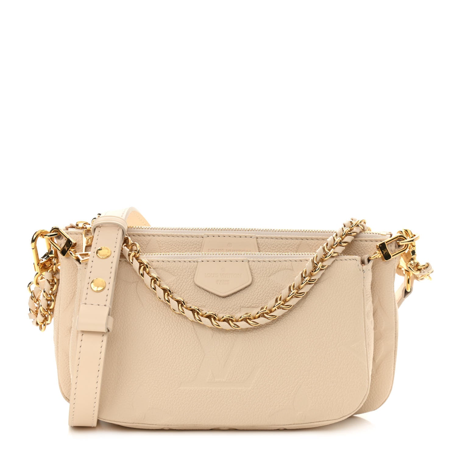 Louis Vuitton Empreinte Monogram Giant Multi Pochette Accessories Cream 1 of 10