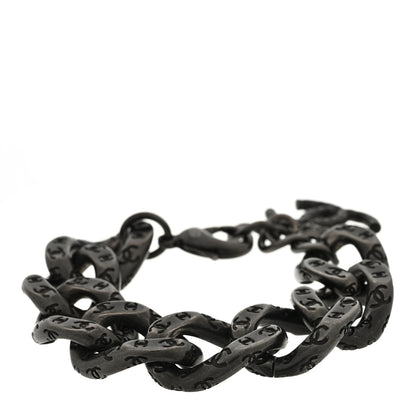 Chanel Metal Chain Link CC Bracelet Ruthenium 1 of 3