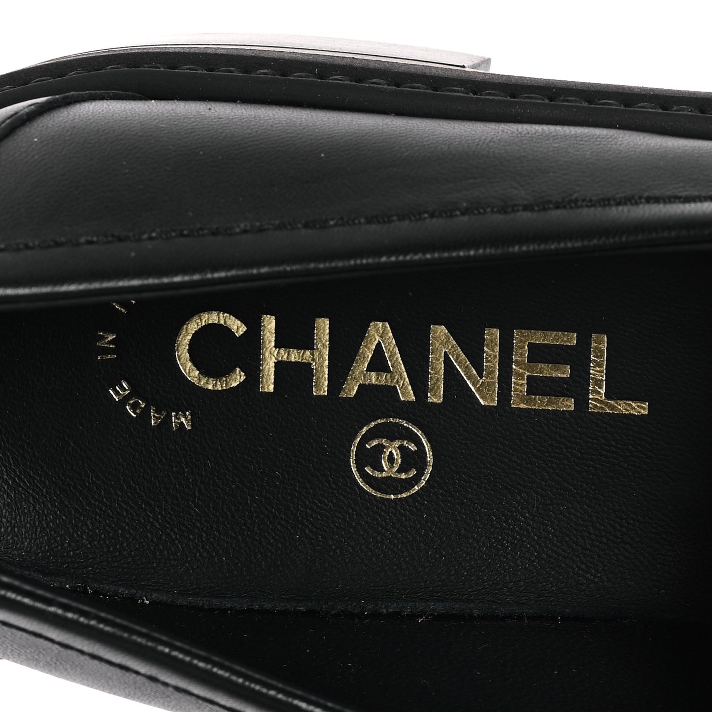 Lambskin Quilted CC Turnlock Loafers 40.5 Black