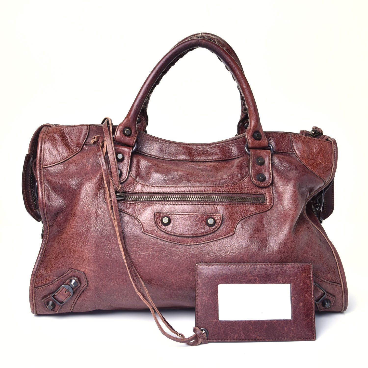 Balenciaga Agneau Classic Hardware City Castagna 1 of 3