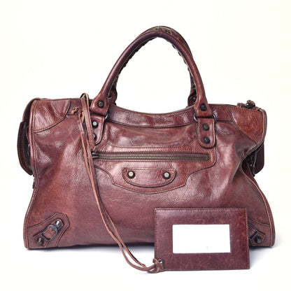 Balenciaga Agneau Classic Hardware City Castagna 1 of 3