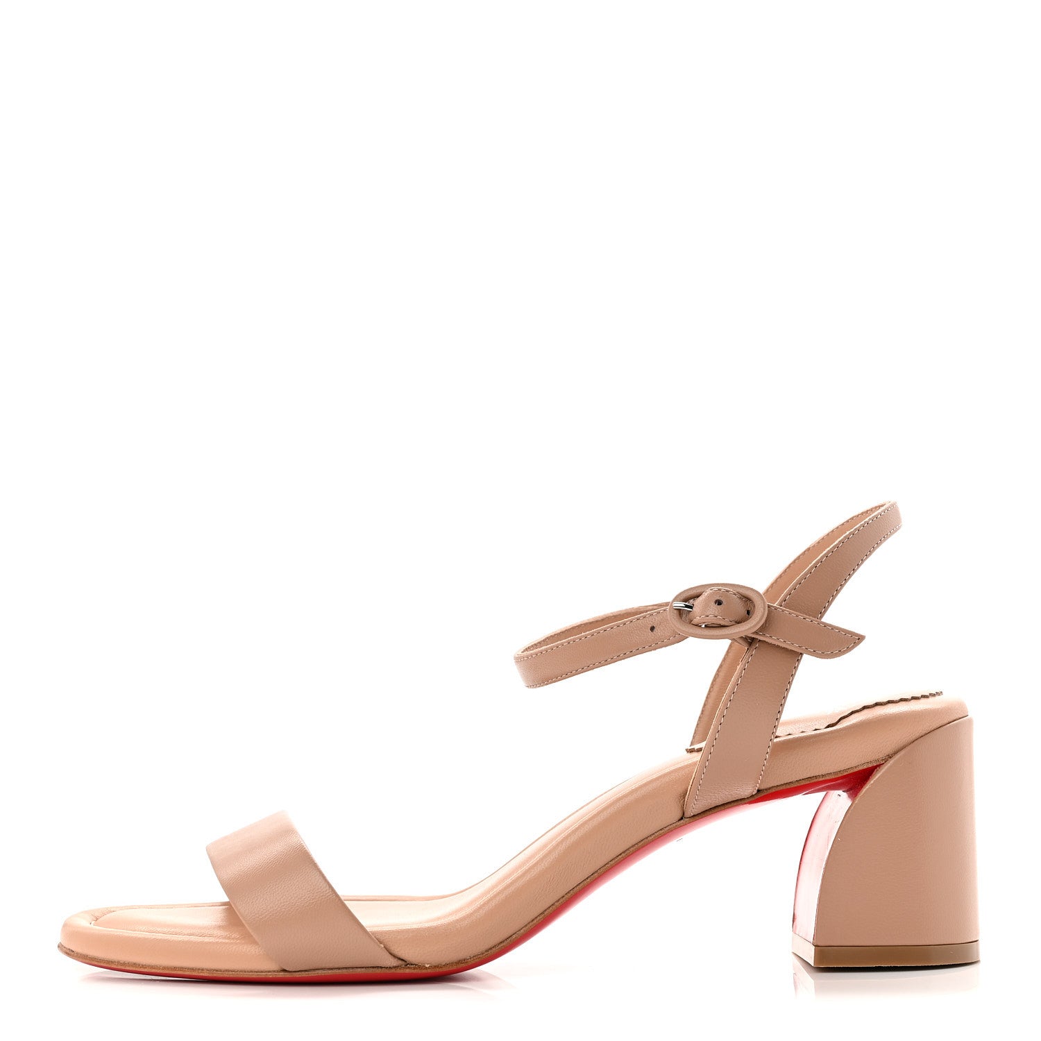 Christian Louboutin Nappa Miss Jane 55 Sandal 39.5 Blush 1 of 8