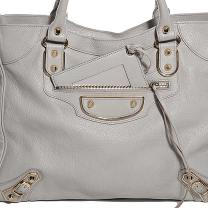 Balenciaga Chevre Gold Metallic Edge Hardware Velo Gris Perle 10 of 12