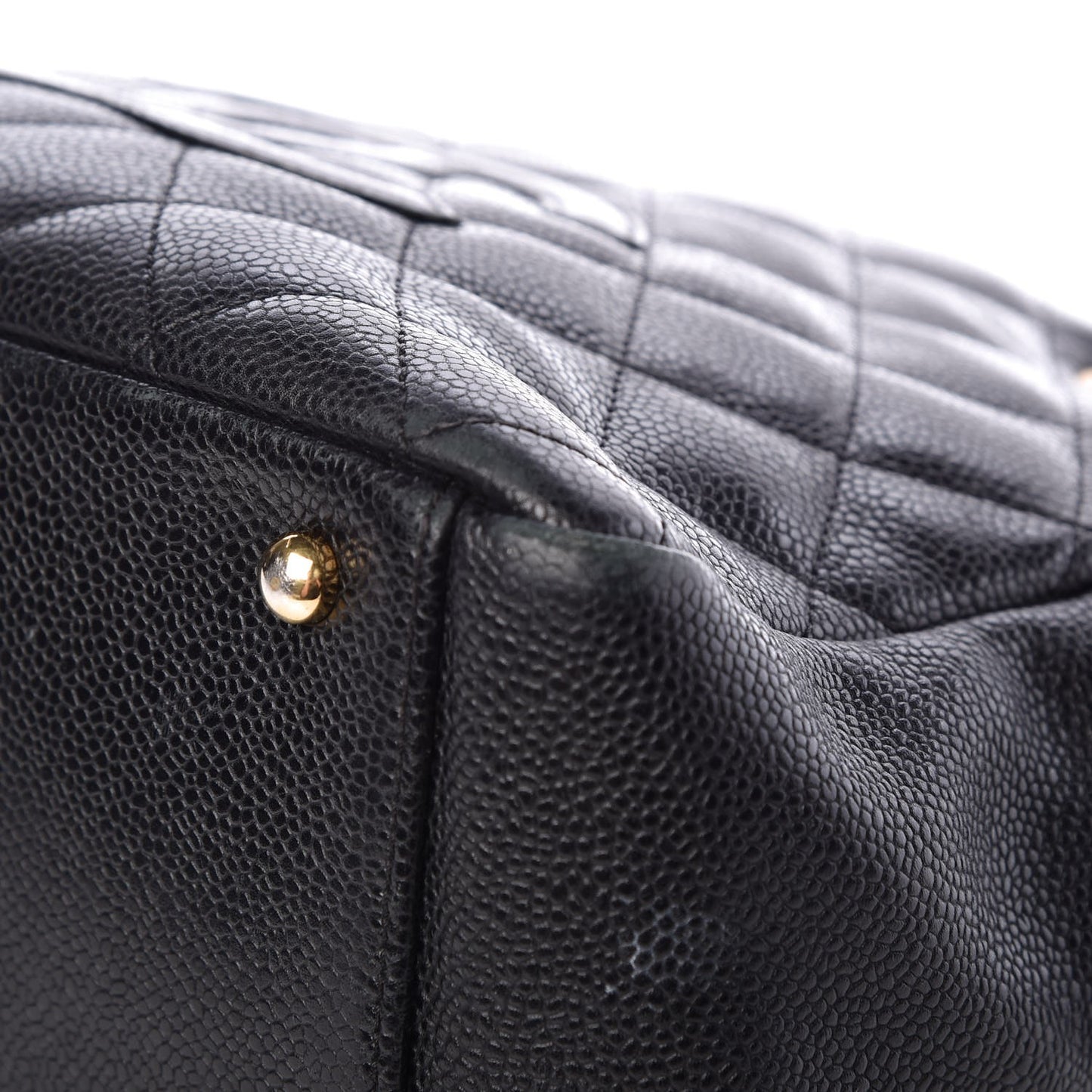 Caviar Quilted Petit Timeless Tote PTT Black