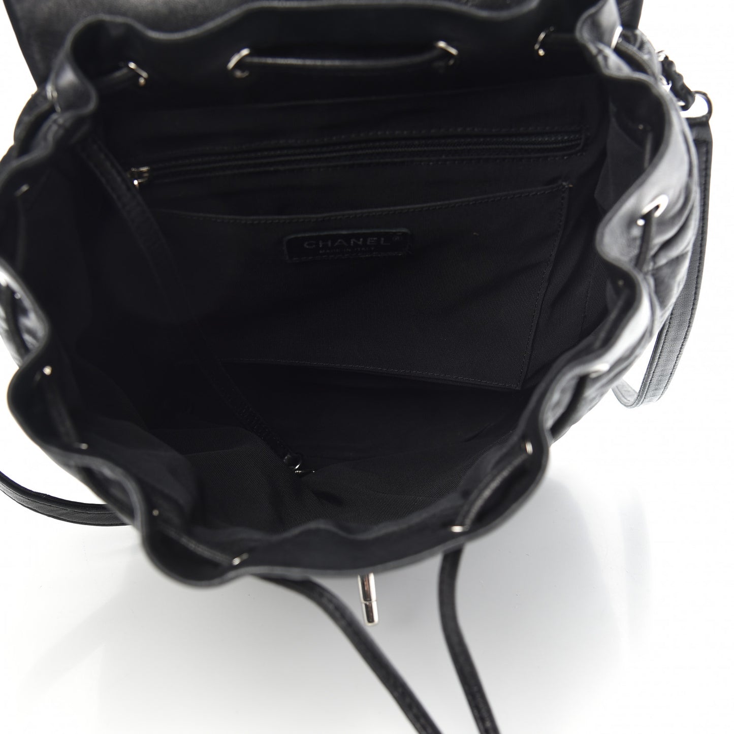 Calfskin Quilted Large Urban Spirit Backpack Black