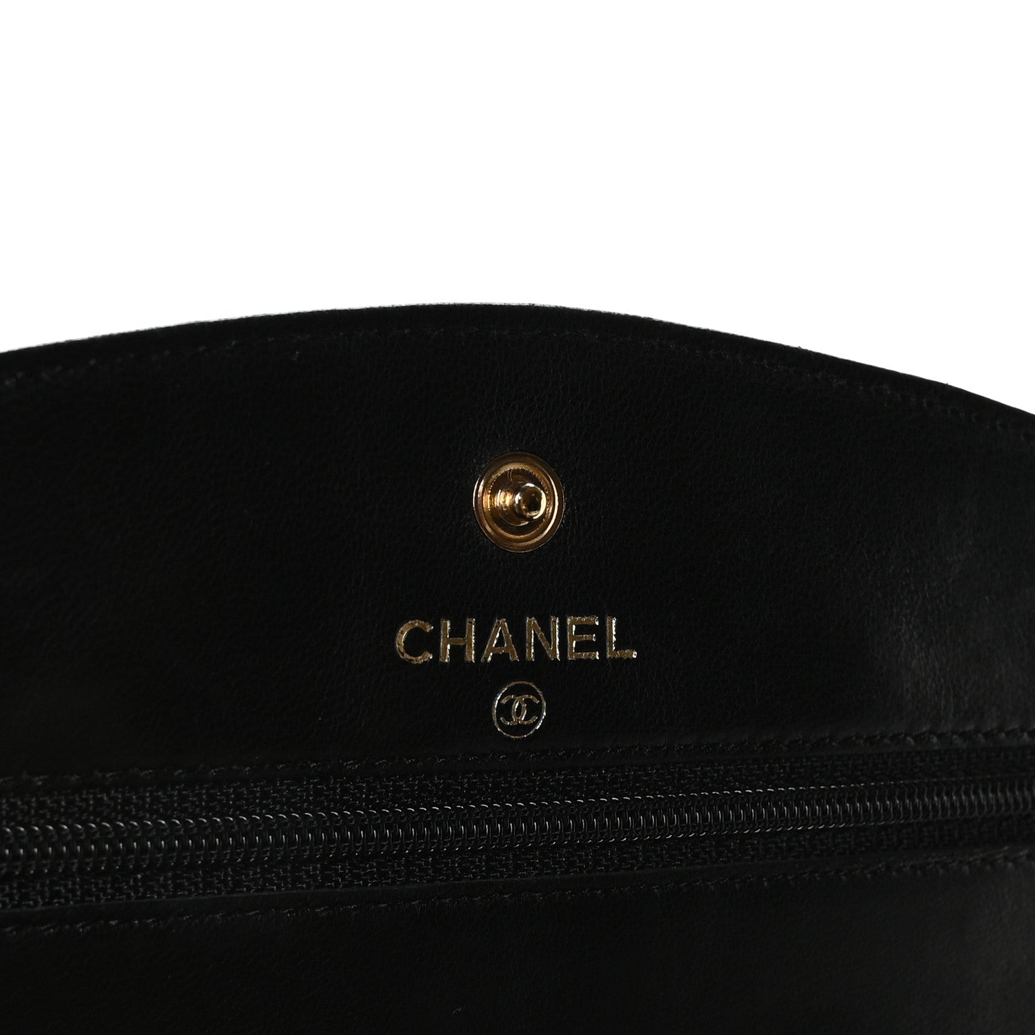 Chanel Caviar Timeless CC Wallet On Chain WOC Black 5 of 11