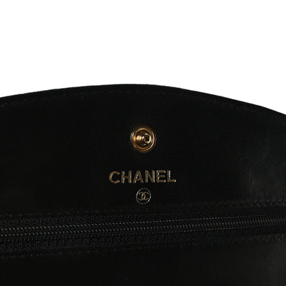 Chanel Caviar Timeless CC Wallet On Chain WOC Black 5 of 11