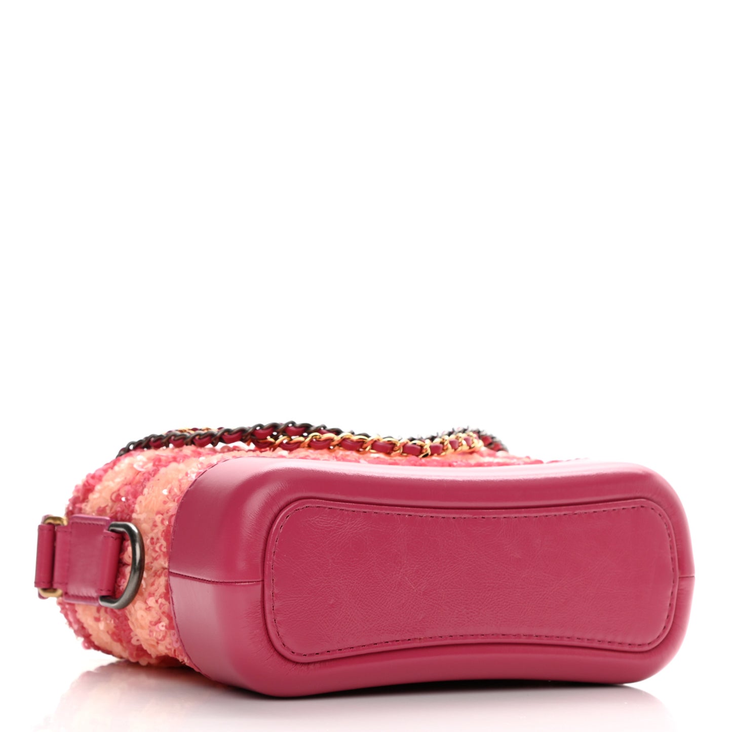 Sequin Calfskin Small Gabrielle Hobo Pink