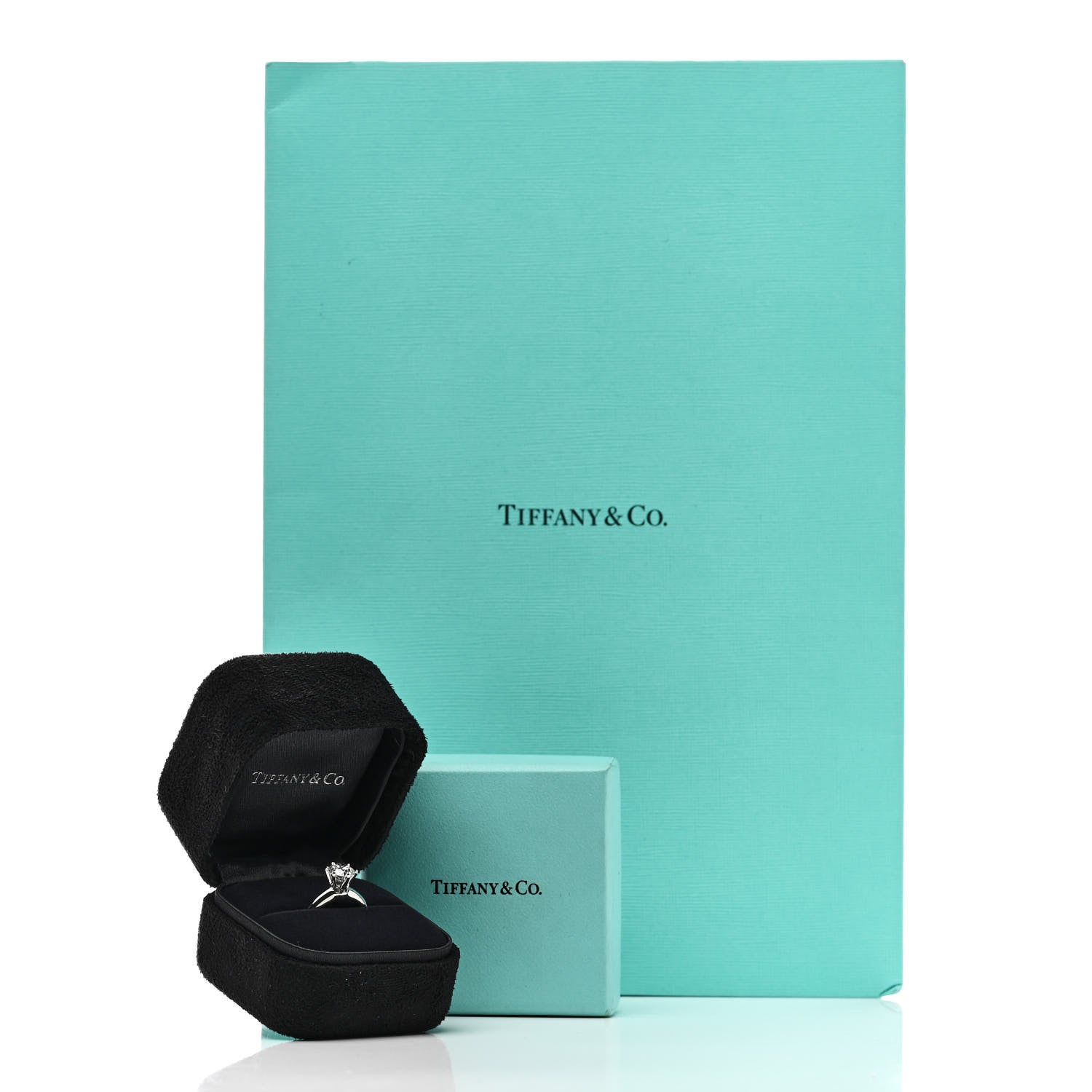 Tiffany Platinum Diamond .97ct Solitaire Engagement Ring 47 4 6 of 6