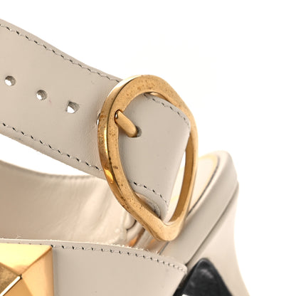Valentino Garavani Calfskin Roman Stud Ankle Strap 40mm Pumps 35 White 12 of 12