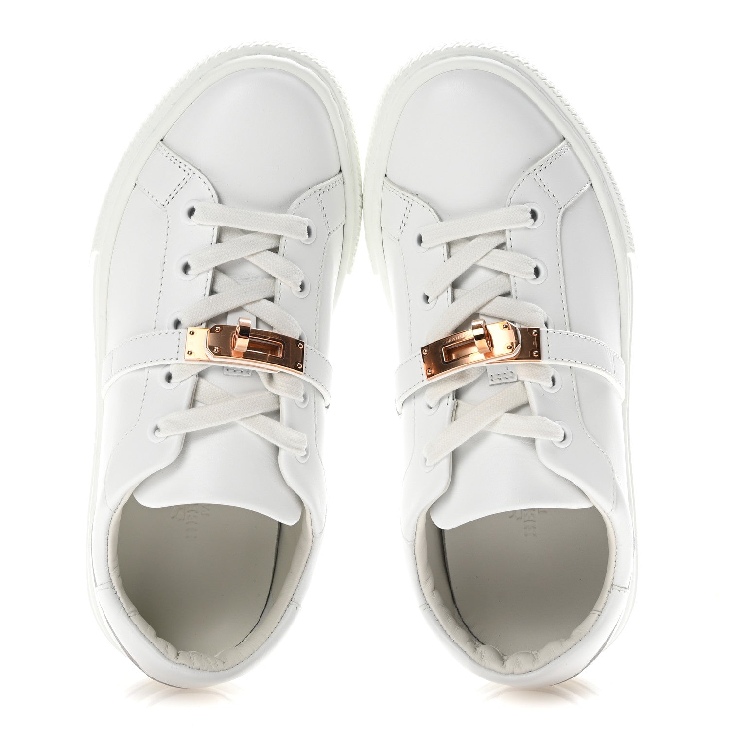 Hermes Calfskin Day Sneakers 35.5 White 2 of 11