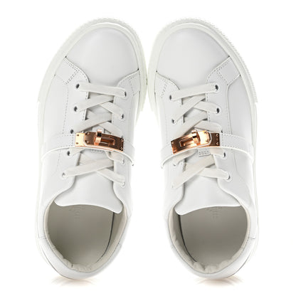 Hermes Calfskin Day Sneakers 35.5 White 2 of 11