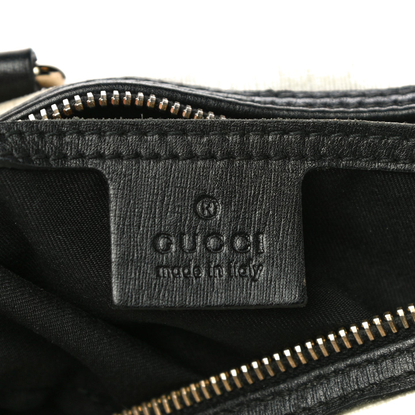 GG Plus Monogram Medium Joy Boston White Black