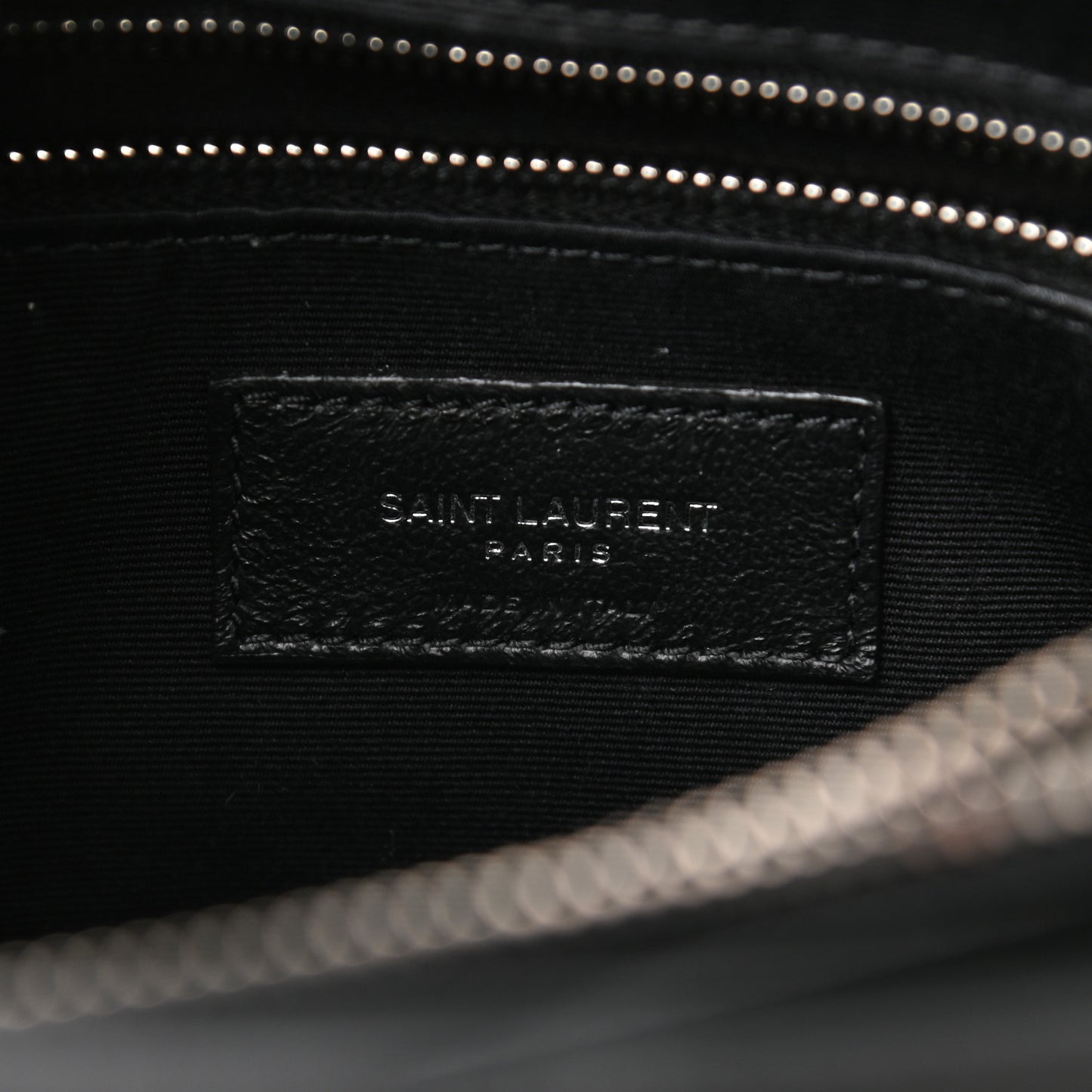 Calfskin Y Quilted Monogram Medium Loulou Chain Satchel Black