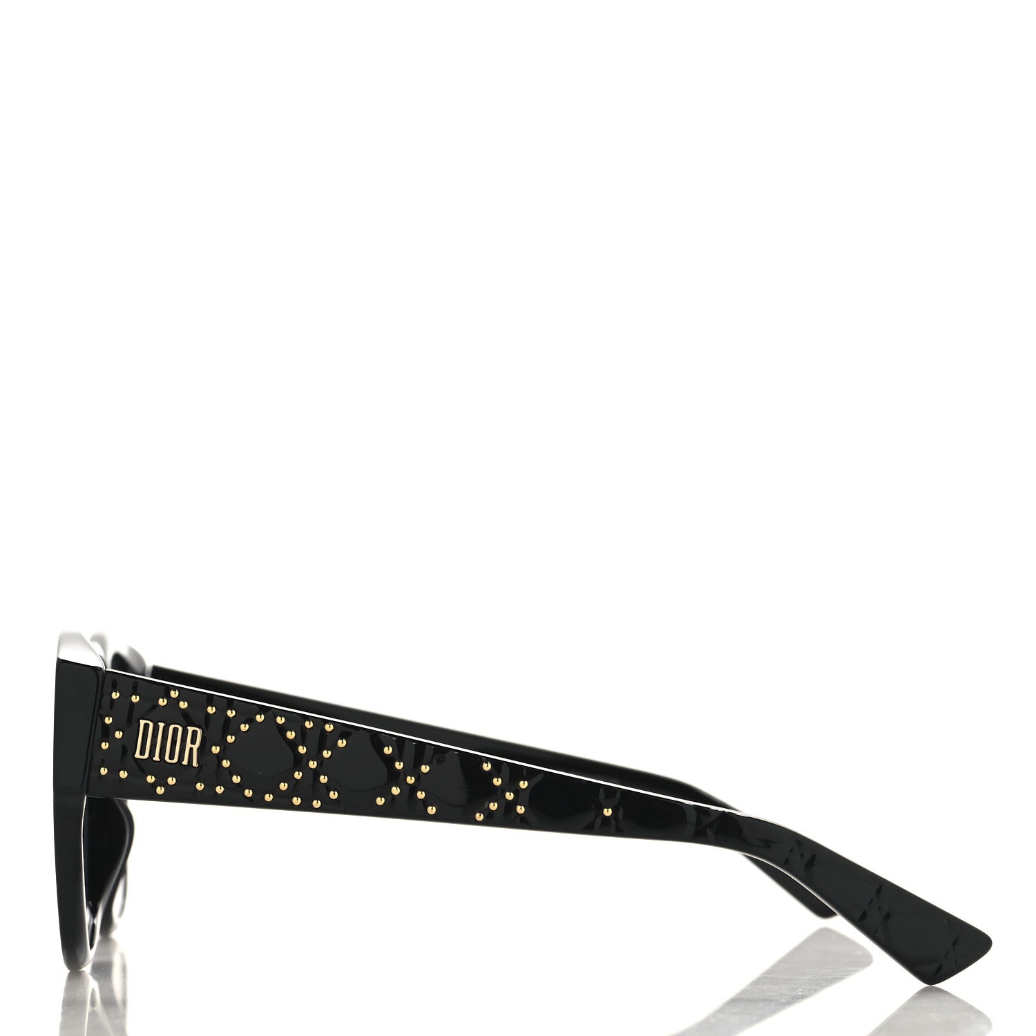 Christian Dior Acetate Cannage Lady Dior Studs 5 Sunglasses Black 3 of 8