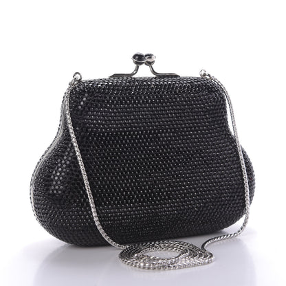 Judith Leiber Swarovski Crystal Minaudiere Clutch Black 4 of 10